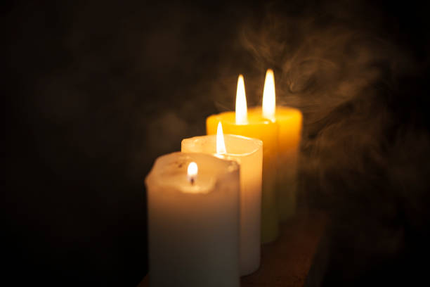 Four candles a night. The concept of waiting for Christmas.
